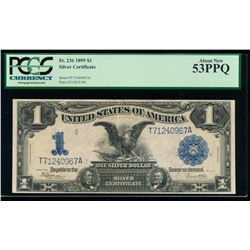 1899 $1 Black Eagle Silver Certificate PCGS 53PPQ