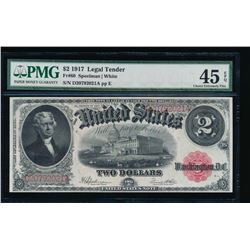 1917 $2 Legal Tender Note PMG 45EPQ