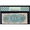 Image 2 : 1863 $20 Confederate States of America Note PCGS 35