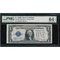 1928B $1 Silver Certificate PMG 64EPQ