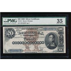 1880 $20 Silver Certificate PMG 35