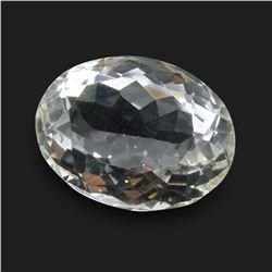 49.54ct Oval White Quartz Gemstone