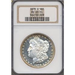 1878-S $1 Morgan Silver Dollar Coin NGC MS65PL