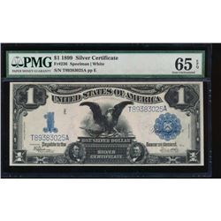 1899 $1 Black Eagle Silver Certificate PMG 65EPQ