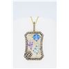 Image 5 : 14KT Yellow Gold 1.40ctw Levian Chocolate Diamond Pendant with Chain