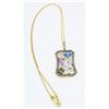 Image 6 : 14KT Yellow Gold 1.40ctw Levian Chocolate Diamond Pendant with Chain