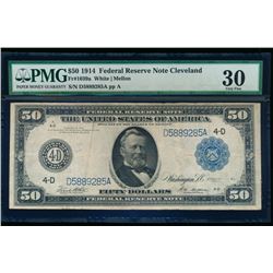 1914 $50 Cleveland Federal Reserve Note PMG 30