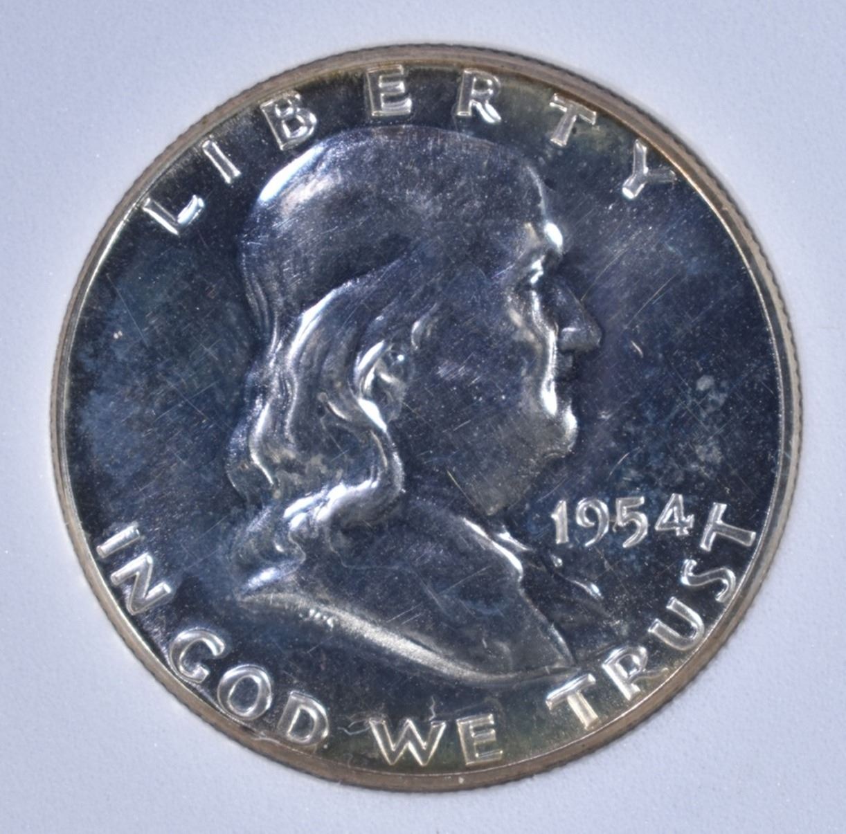 1954 FRANKLIN HALF DOLLAR EMGC