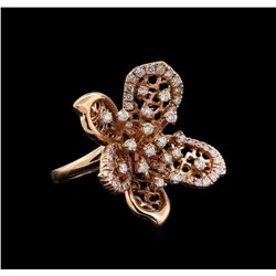 14KT Rose Gold 1.29 ctw Diamond Ring