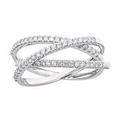 0.48 ctw Diamond Ring - 18KT White Gold