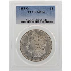 1885-O $1 Morgan Silver Dollar Coin PCGS MS63