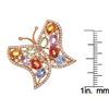 Image 4 : 3.93 ctw Multi-color Gemstone Ring - 18KT Rose Gold