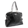 Image 2 : Celine Black Distressed Patent Leather Shoulder Handbag