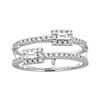 Image 1 : 0.08 ctw Diamond Ring - 18KT White Gold