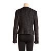 Image 4 : Chanel Black Metallic Sheen Tweed Zip Front Jacket