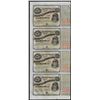 Image 1 : Uncut Sheet of (4) State of Louisiana Baby Bond Obsolete Notes