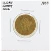 1903 $5 Liberty Head Half Eagle Gold Coin