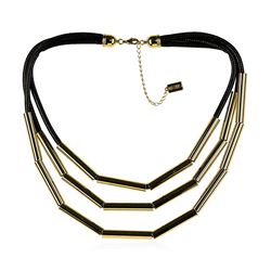 Strand Cord Necklace - Gold Plated