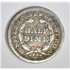 Image 2 : 1844 SEATED HALF DIME, VF