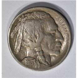 1913-S TYPE-1 BUFFALO NICKEL, AU