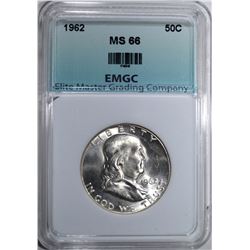 1962 FRANKLIN HALF DOLLAR EMGC