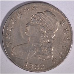 1833 CAPPED BUST HALF DOLLAR  AU