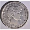 Image 1 : 1907-S BARBER HALF DOLLAR  AU