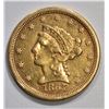 Image 1 : 1867-S $2 1/2 GOLD LIBERTY  AU/UNC