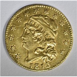 1813 $5 GOLD LIBERTY  XF/AU