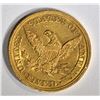 Image 2 : 1845 $5 GOLD LIBERTY  BU