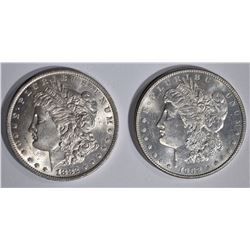 1882-O & 1902-O CH BU MORGAN DOLLARS
