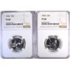 Image 1 : 2 - 1964 WASHINGTON QTRS NGC PF68