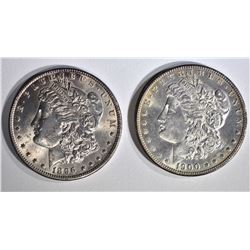 1896 & 1900 CH BU MORGAN DOLLARS