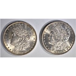 1884-O & 1885-O CH BU MORGAN DOLLARS