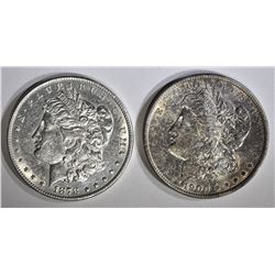 1878-S AU/BU & 1900 CH BU MORGAN DOLLARS