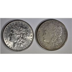 1902 & 21-S AU/BU MORGAN DOLLARS