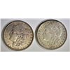 Image 1 : 1889 AU & 1891 XF scratches MORGAN DOLLARS