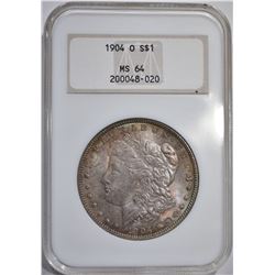 1904-O MORGAN DOLLAR, NGC MS-64