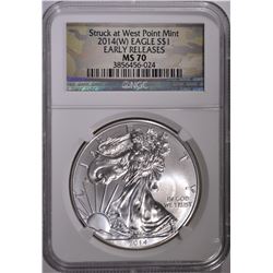 2014(W) AMERICAN SILVER EAGLE NGC MS 70