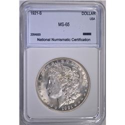 1921-S MORGAN DOLLAR  NNC GEM BU