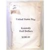 Image 1 : MINT SEWN BAG OF 2009 KENNEDY HALF DOLLARS