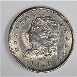 1833 CAPPED BUST HALF DIME  AU+