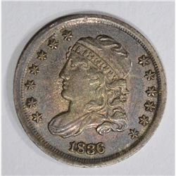 1836 CAPPED BUST HALF DIME  AU