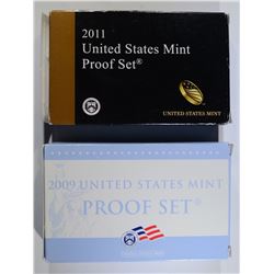 2009 & 2011 U.S. PROOF SETS IN ORIG. PACKAGING