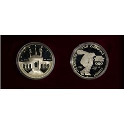 1983 & 84 PROOF OLYMPIC COMMEM DOLLAR SET