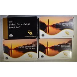 4 U. S. MINT PROOF SETS