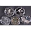 Image 2 : 5 PROOF SILVER DOLLARS IN CAPS ONLY