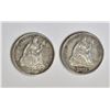 Image 1 : 1862 & 1872-S SEATED HALF DIMES, XF