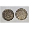 Image 2 : 1868-S VF damaged & 1871-S VG/F SEATED HALF DIMES