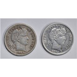 1903 XF & 1912 XF/AU BARBER DIMES